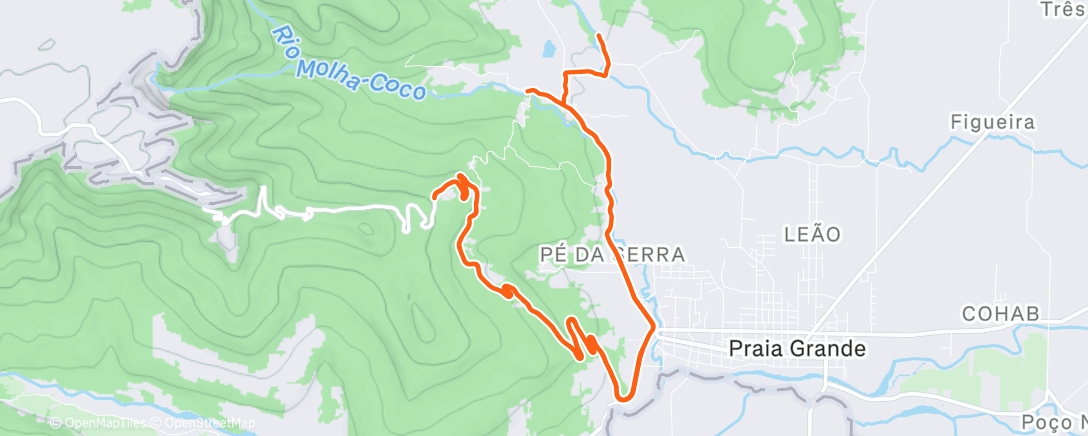 Карта физической активности (Subida da serra com o Eduardo)