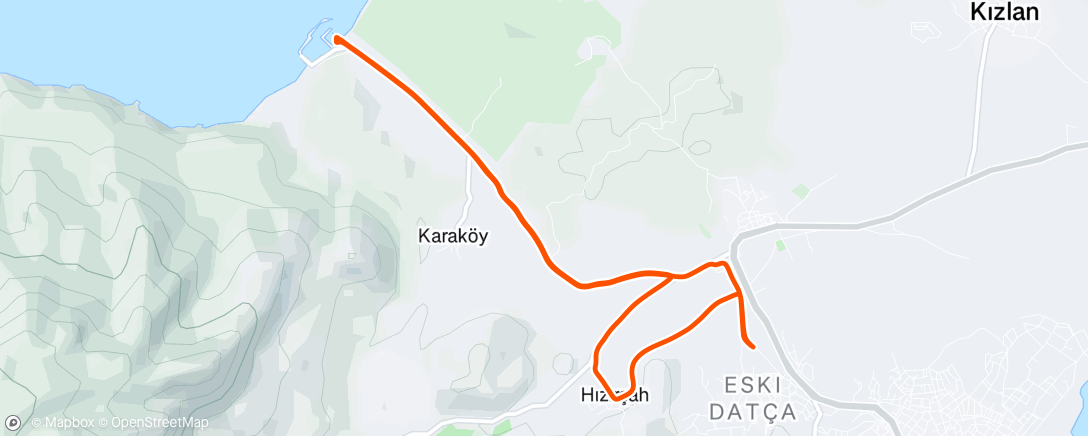 Map of the activity, Afternoon Ride