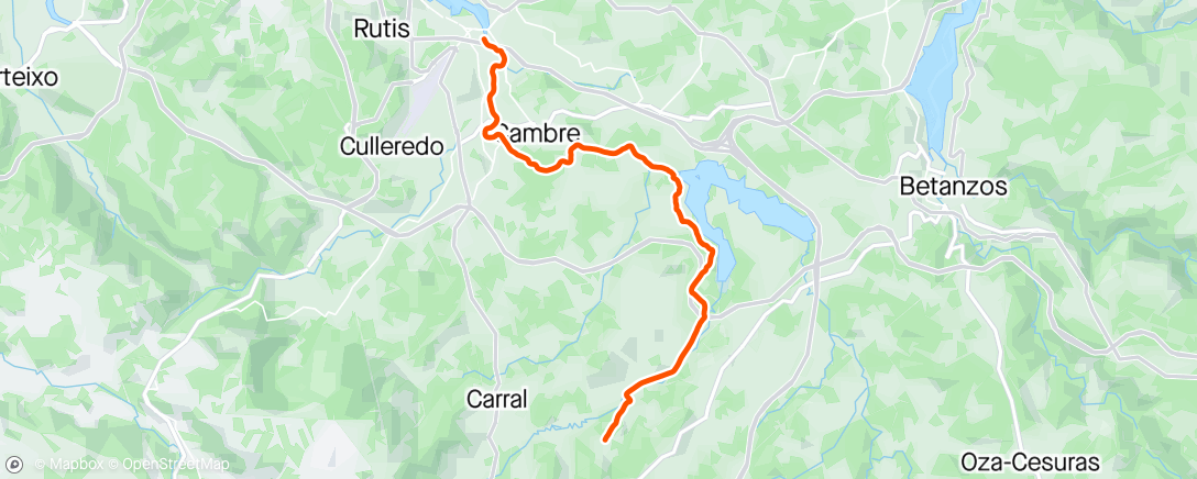 Map of the activity, ⛅ Bicicleta de gravilla vespertina