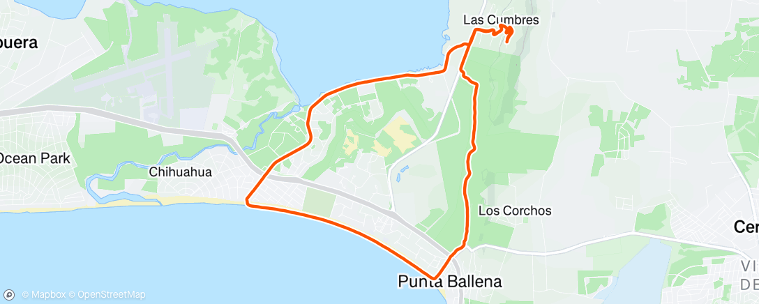Map of the activity, Fasted Easy