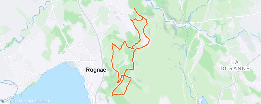 Map of the activity, Trail le matin