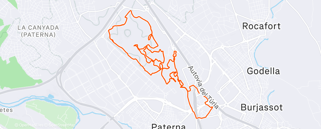 Карта физической активности (Bicicleta de montaña a la hora del almuerzo)