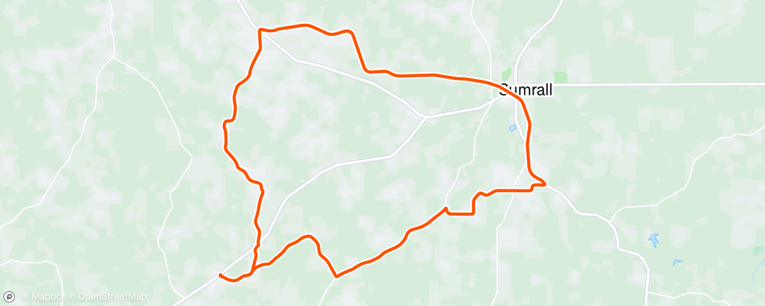 Map of the activity, Morning Ride
