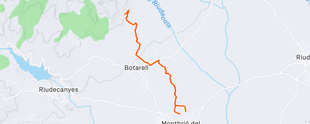 Map of the activity, Morning Trail Run