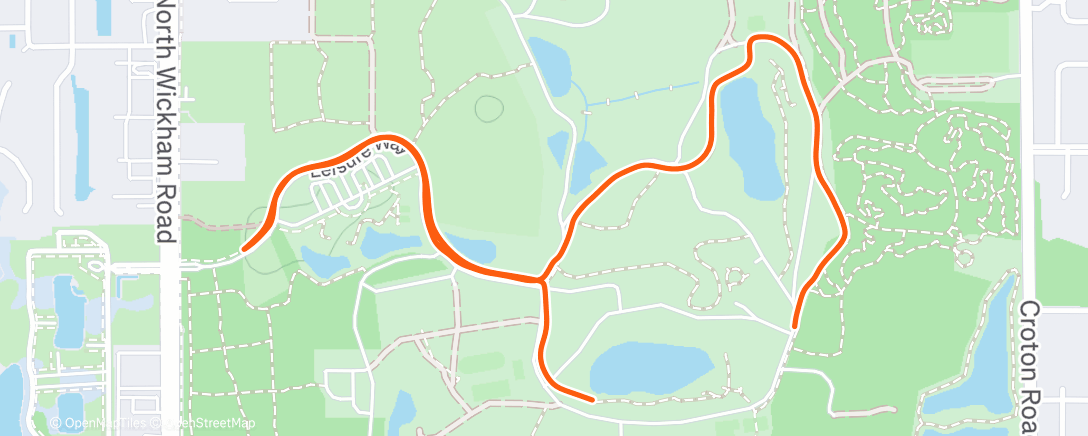 Map of the activity, Lunch Walk