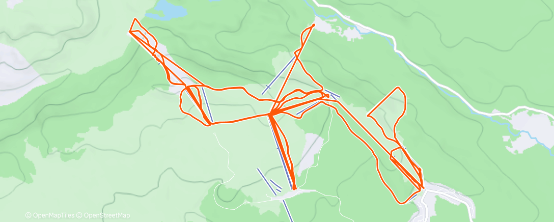 Map of the activity, Esquí alpino matutino