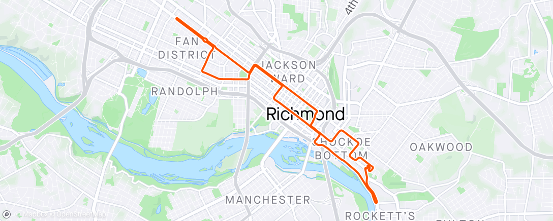 Map of the activity, Zwift - Cadence Skills Rolle in Richmond