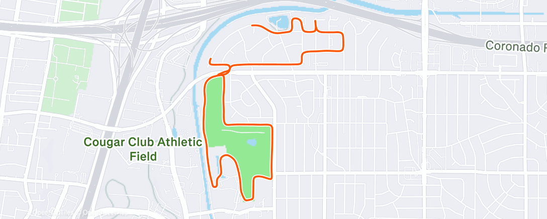 Map of the activity, Shorter one