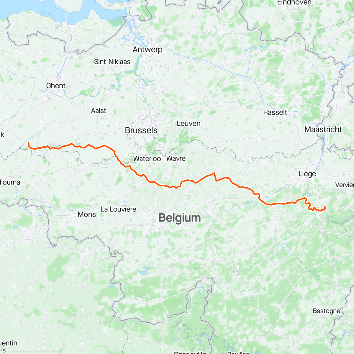 Karte der Aktivität „RTF Ardennen Triple | Belgien 🇧🇪 Berge 🏔️ Bier 🍺”