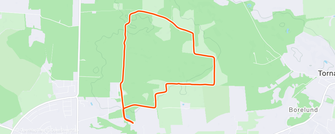 Карта физической активности (Lunchpromenad)