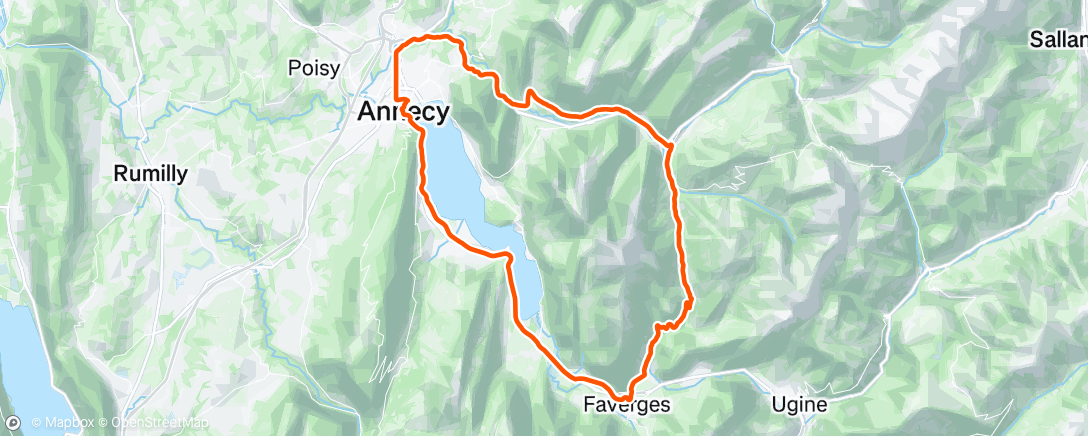 Map of the activity, Morning Ride