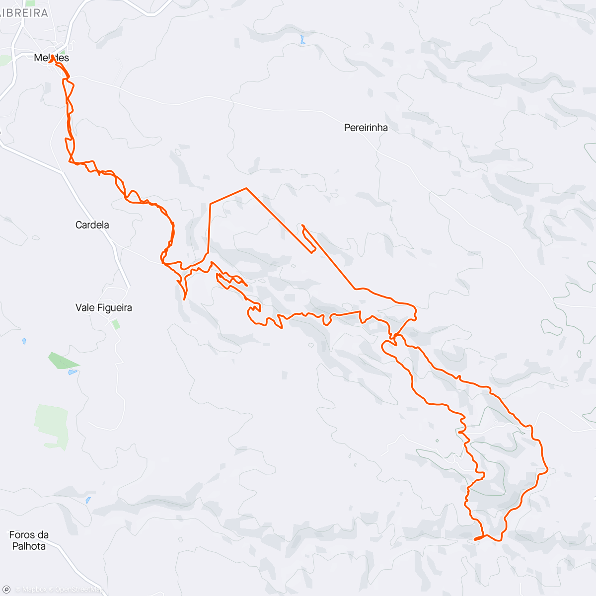 Карта физической активности (Trail de Melides☠️💥💥💥)