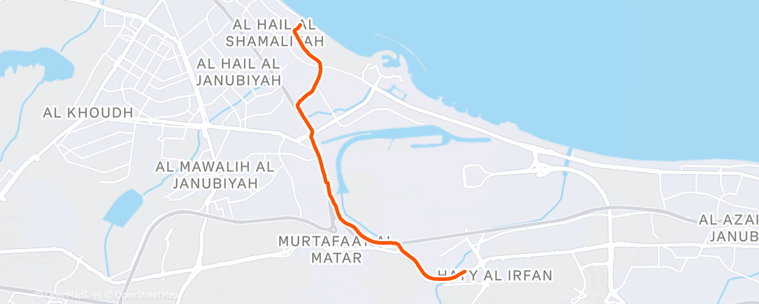 Map of the activity, Namiddagloop