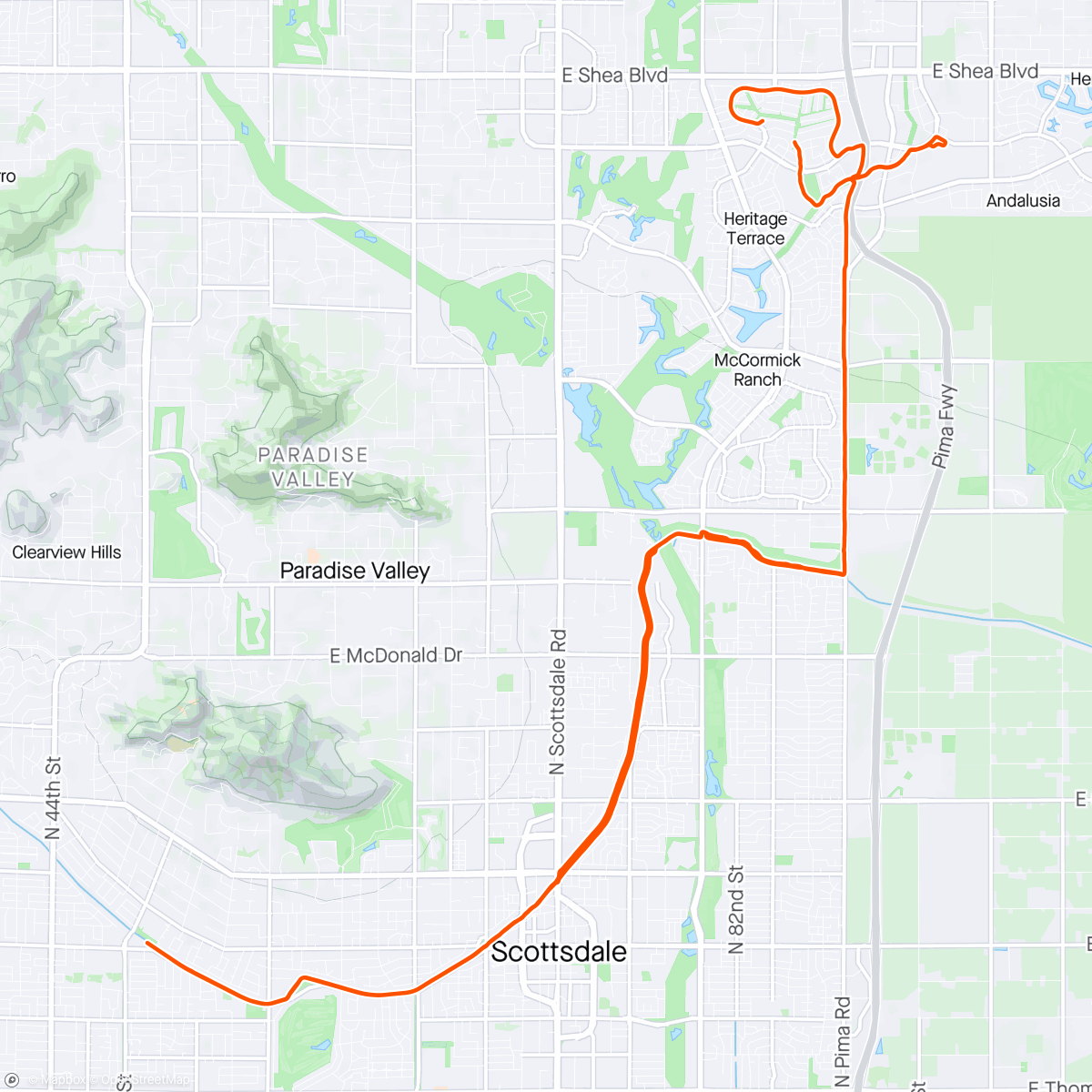 Map of the activity, Last AZ gravel ride with the boys