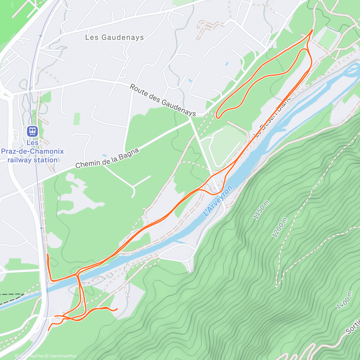 Map of the activity, Lil ski warm up