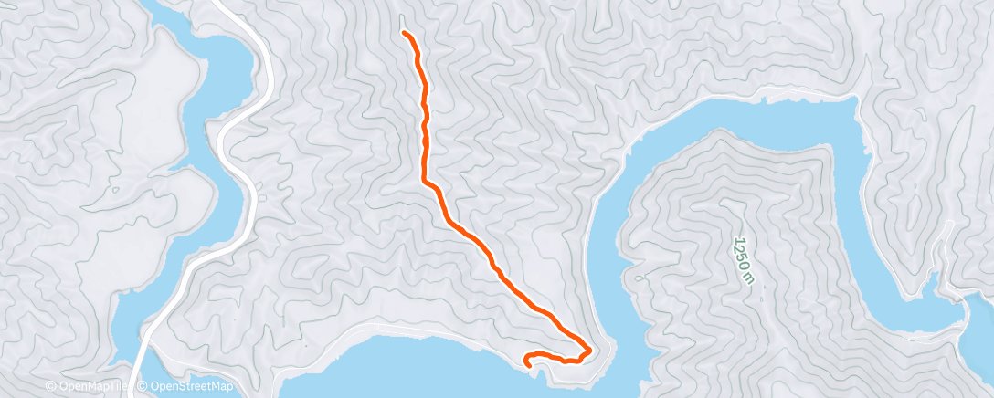 Map of the activity, Afternoon Hike