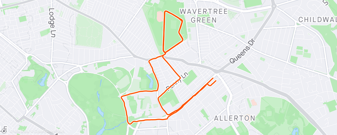 Map of the activity, 2 x 5k HMP