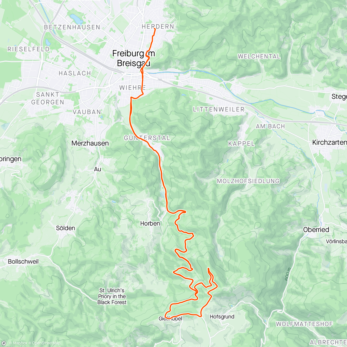 Map of the activity, Winterliche Bergtour: Nachmittagsfahrt durch anspruchsvolles Gelände