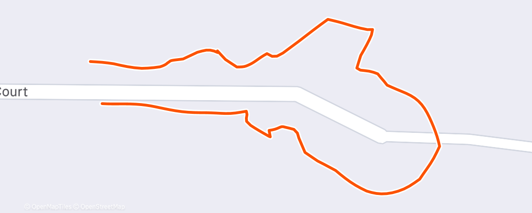 Map of the activity, Morning Walk