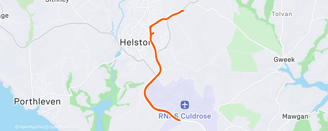 Map of the activity, Beer run to Tesco