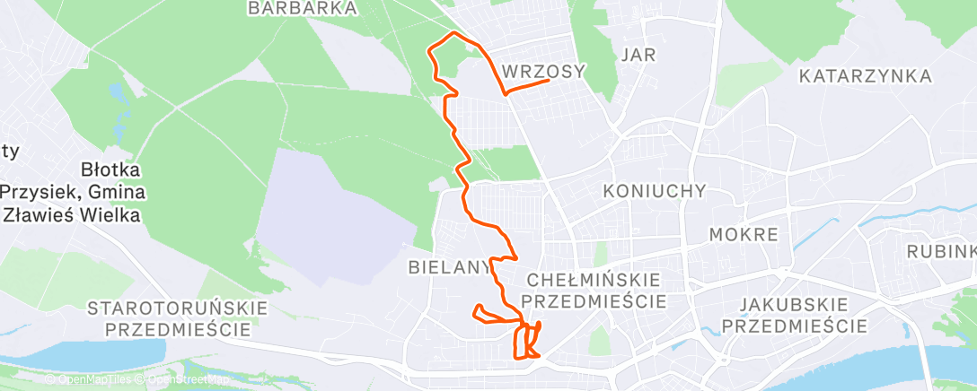 Карта физической активности (Lunch Run)