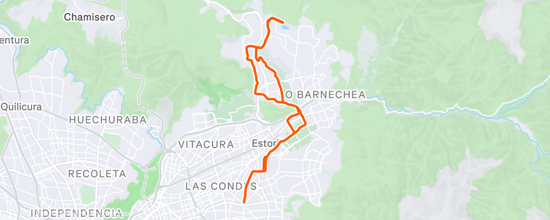 Карта физической активности (Vuelta ciclista por la mañana)