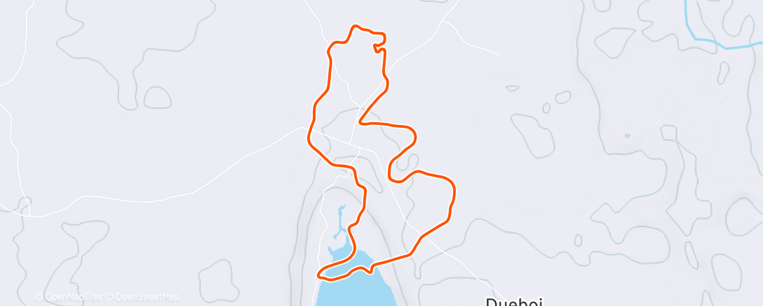 Map of the activity, Zwift - Grin And Bear It on Electric Loop in Makuri Islands