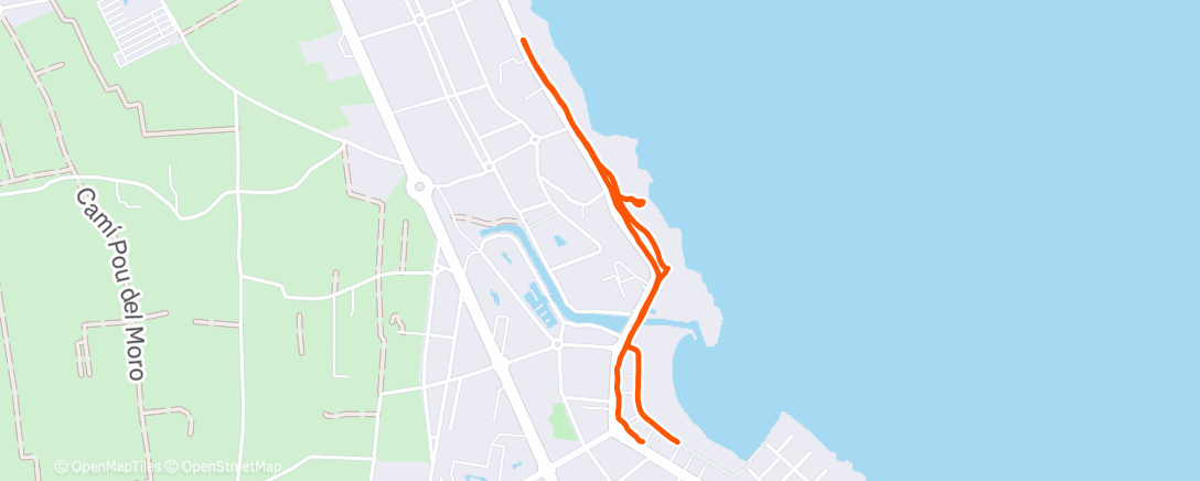 Map of the activity, Lunch Walk