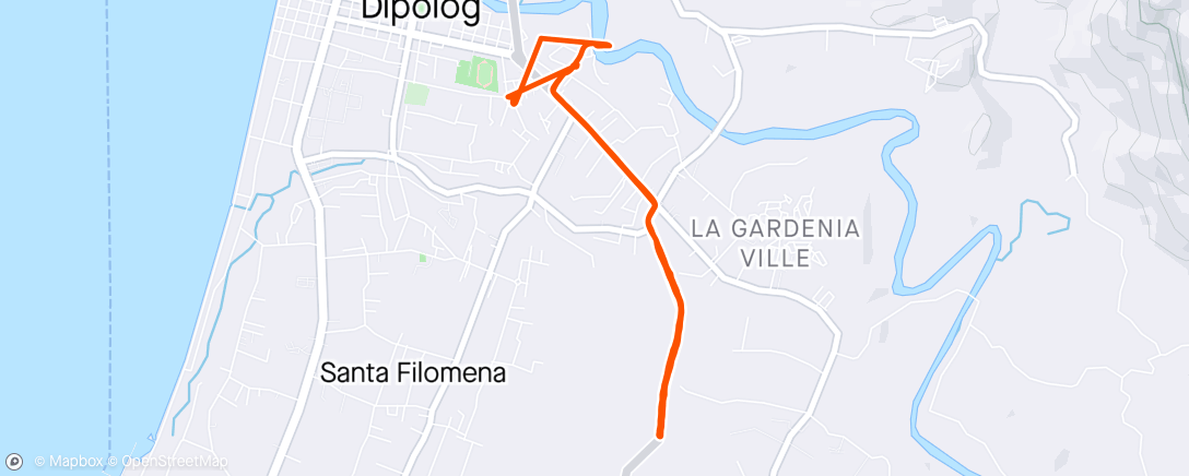 Map of the activity, 🏃 Tuesday