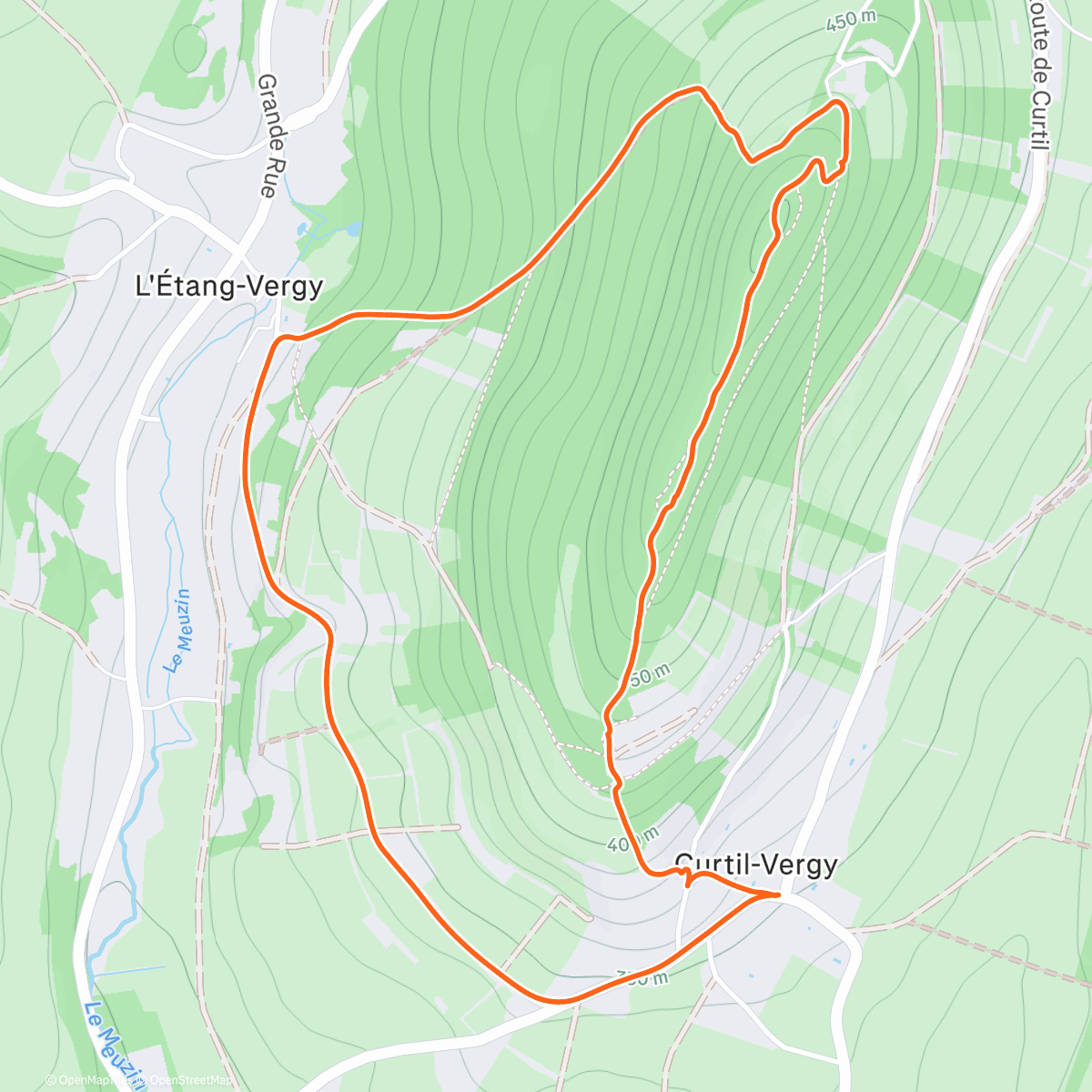 Карта физической активности (Randonnée pédestre l'après-midi 🌫️🌫️⛄)