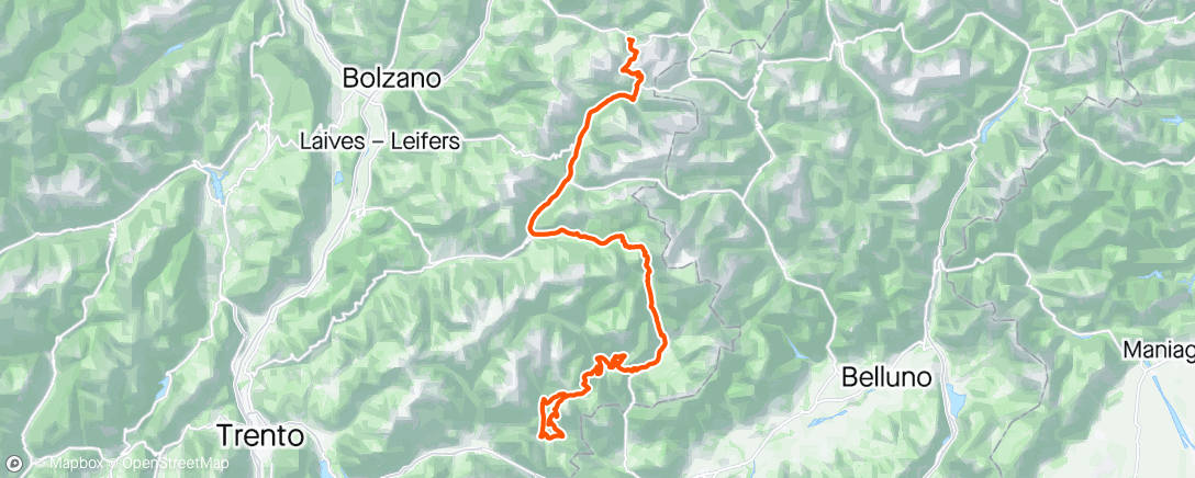 Map of the activity, Giro Stage 17 🤒