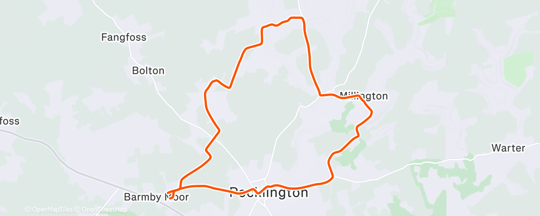 Map of the activity, Morning Ride