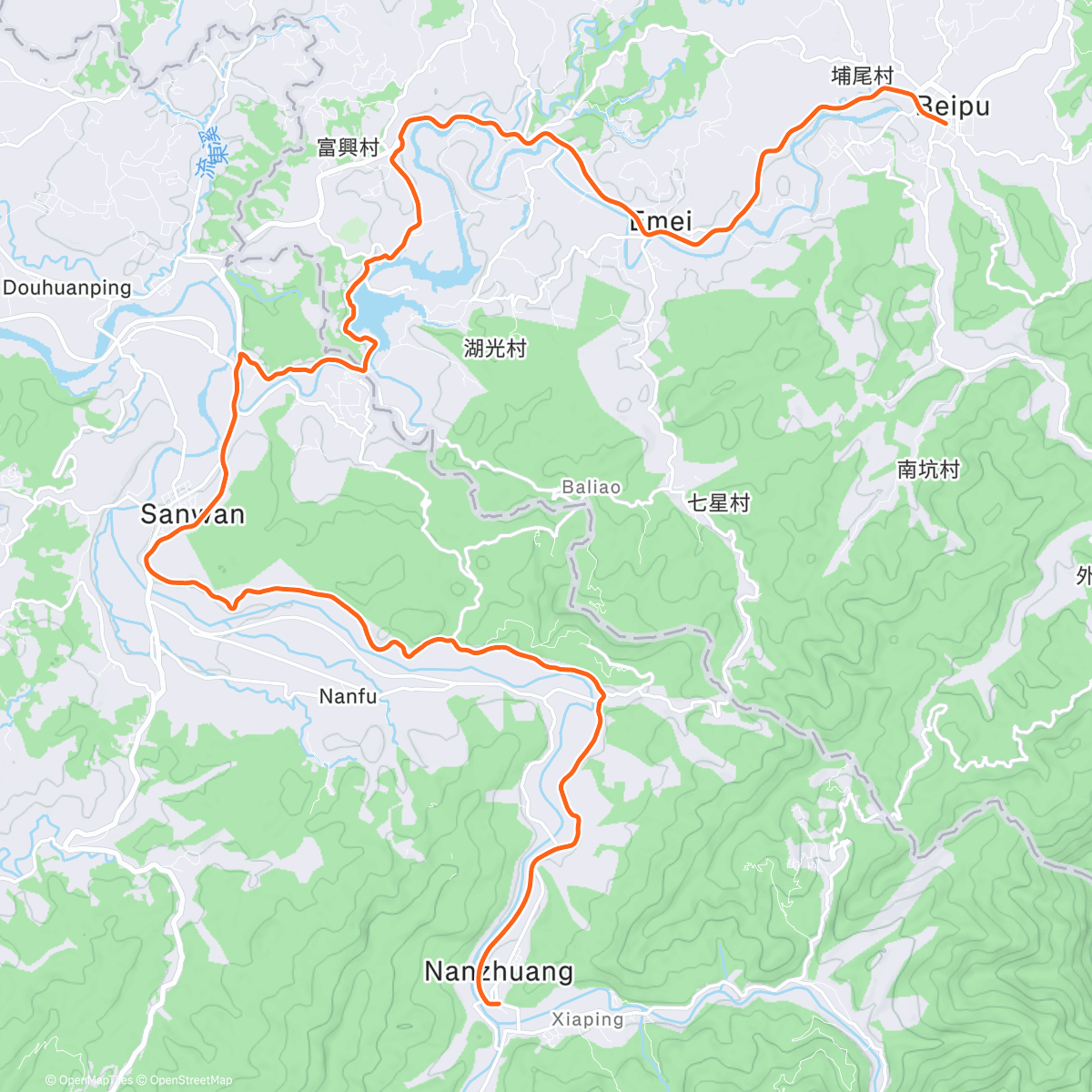 Map of the activity, ROUVY - Shitou Mountain | Hsinchu | Taiwan