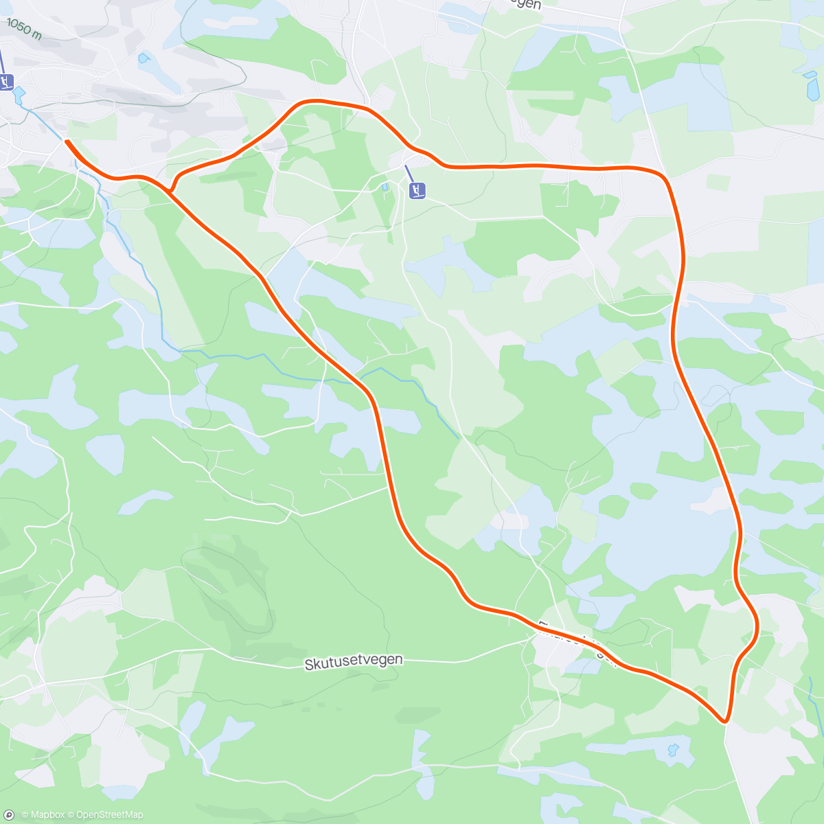 Map of the activity, Måtte no teste løypa andre vegen også🥴👍