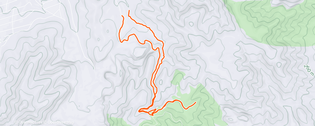 Map of the activity, Morning Hike