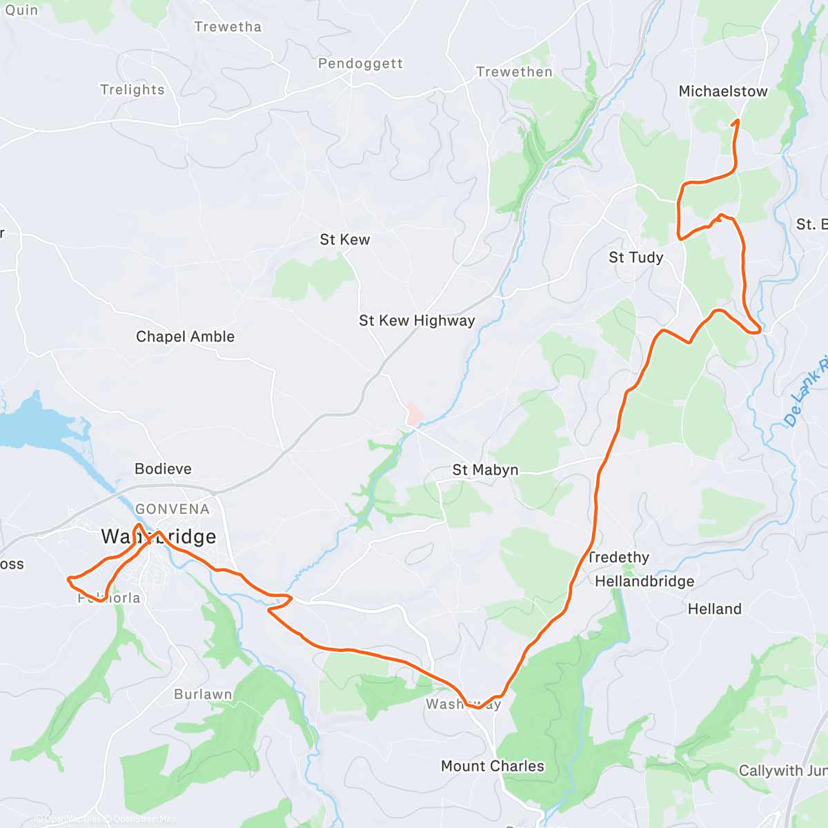 Map of the activity, Morning Ride