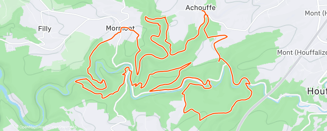 Карта физической активности (Morning Trail Run)