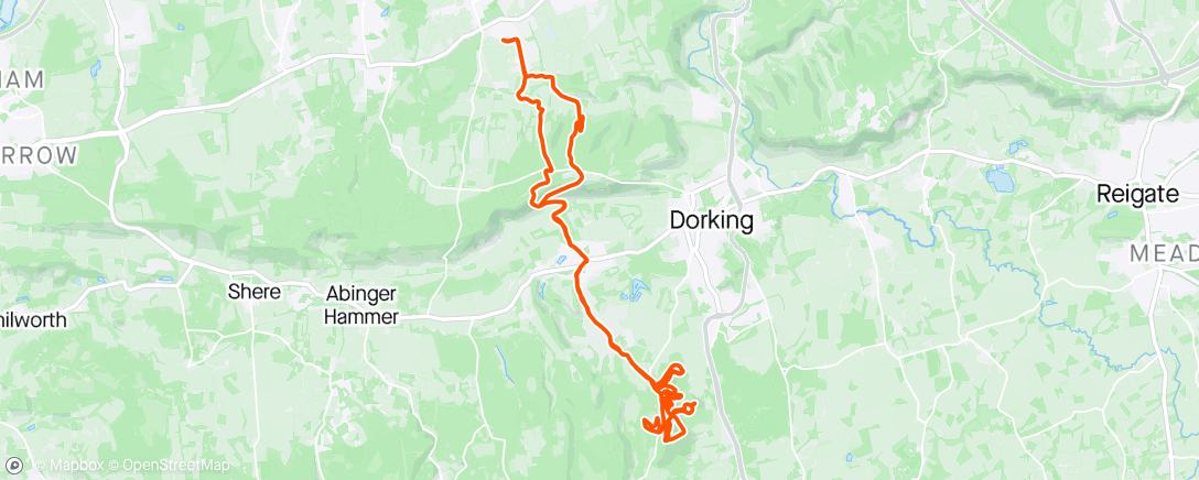 Map of the activity, Shop riding
