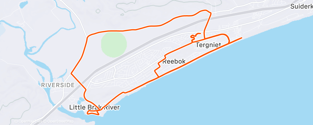 Map of the activity, Afternoon Mountain Bike Ride