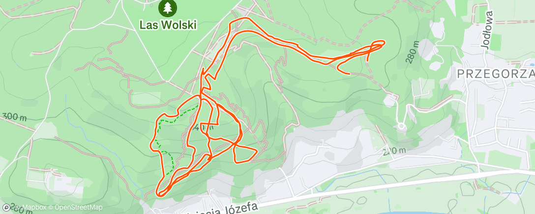 Map of the activity, Evening E-Mountain Bike Ride