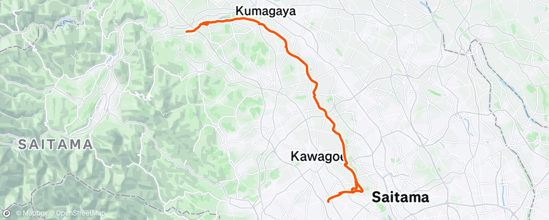 Map of the activity, Morning Ride