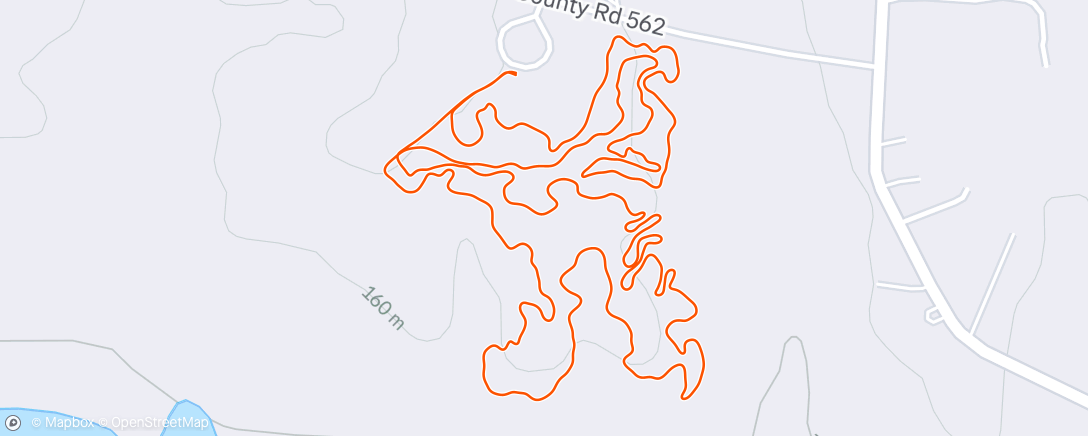 Map of the activity, Morning Trail Run