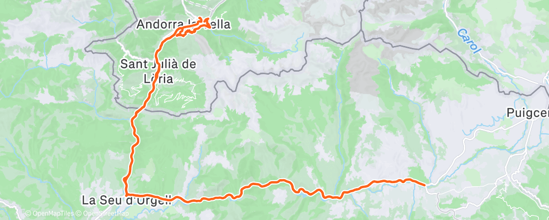 Carte de l'activité Lunch Ride