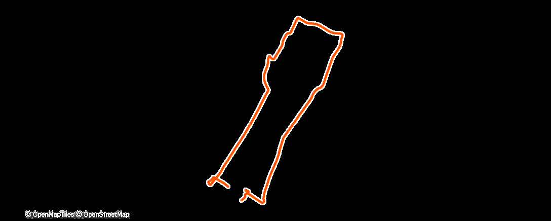 Map of the activity, Lunch Run