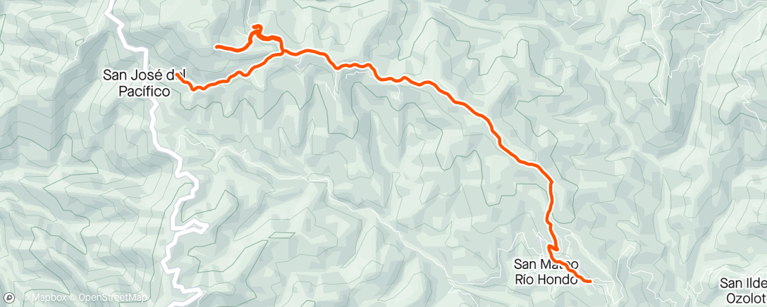 Mapa da atividade, Morning Hike