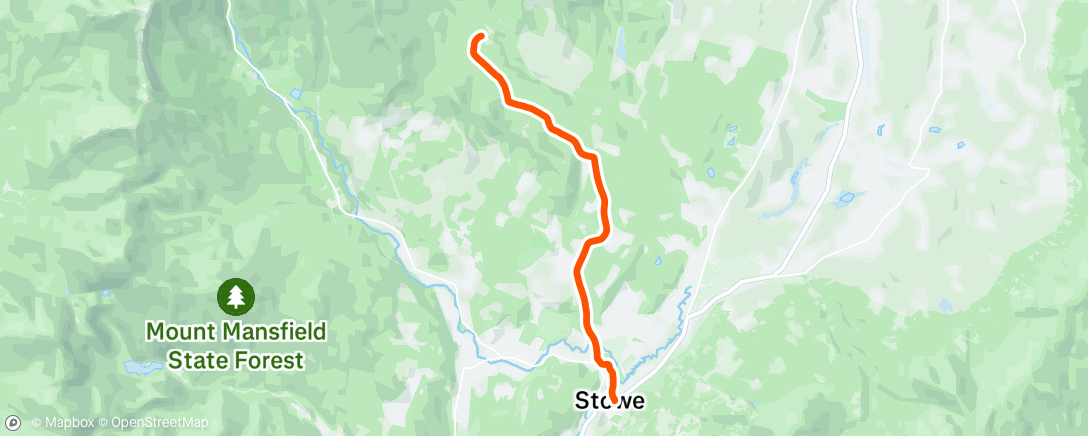 Map of the activity, Evening Ride