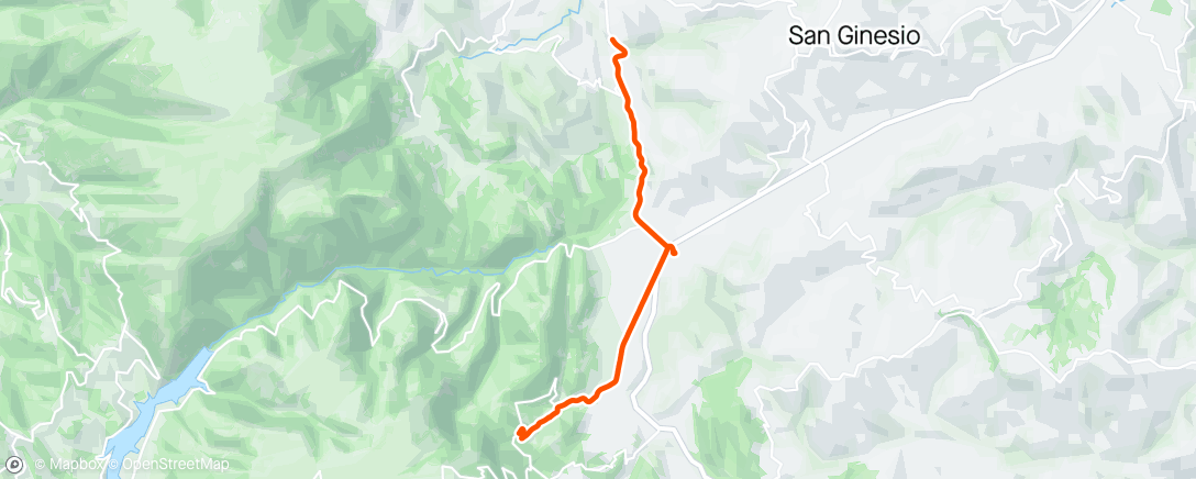 Map of the activity, Pellegrinaggio Colfano San Liberato
