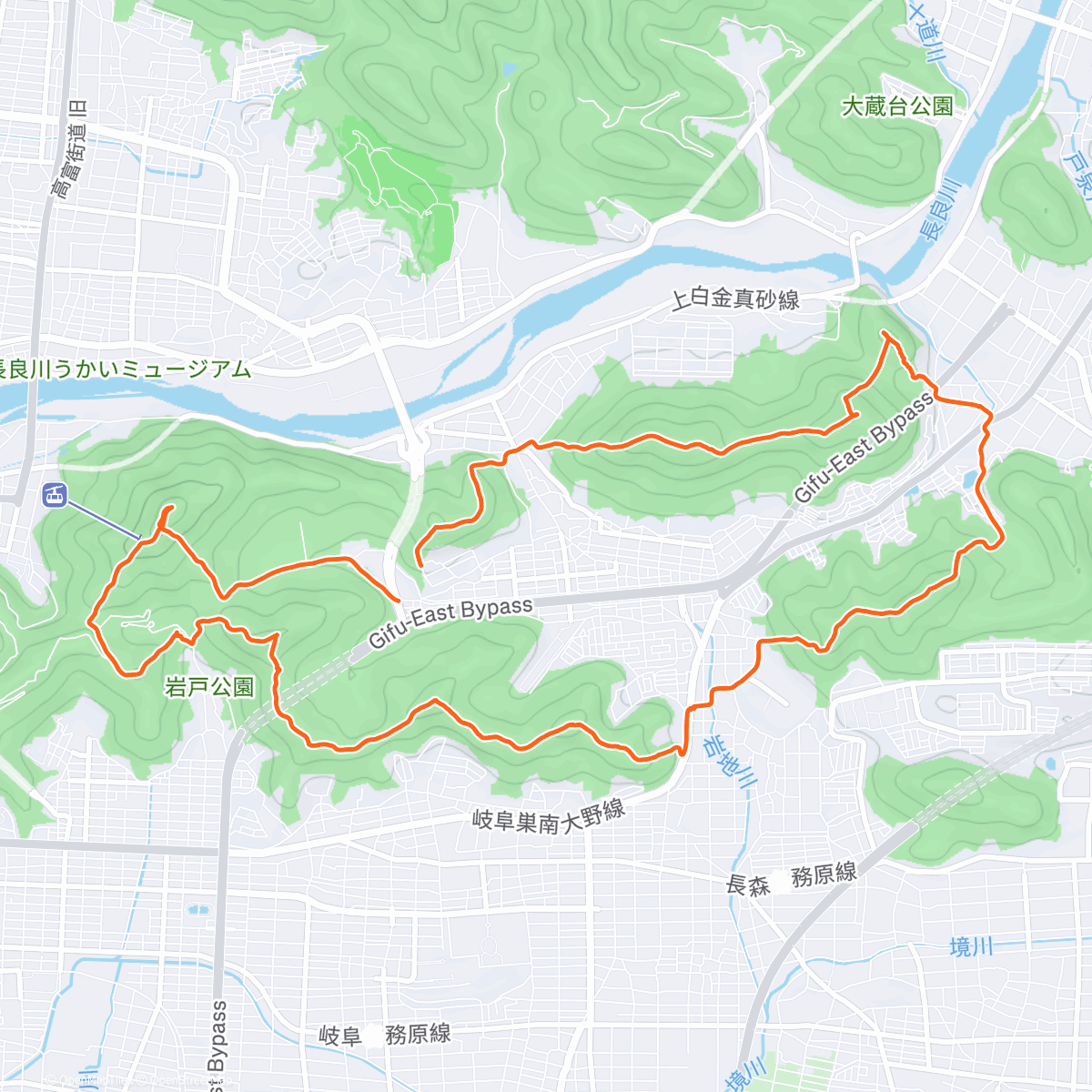 Map of the activity, 金華山GT(11座)