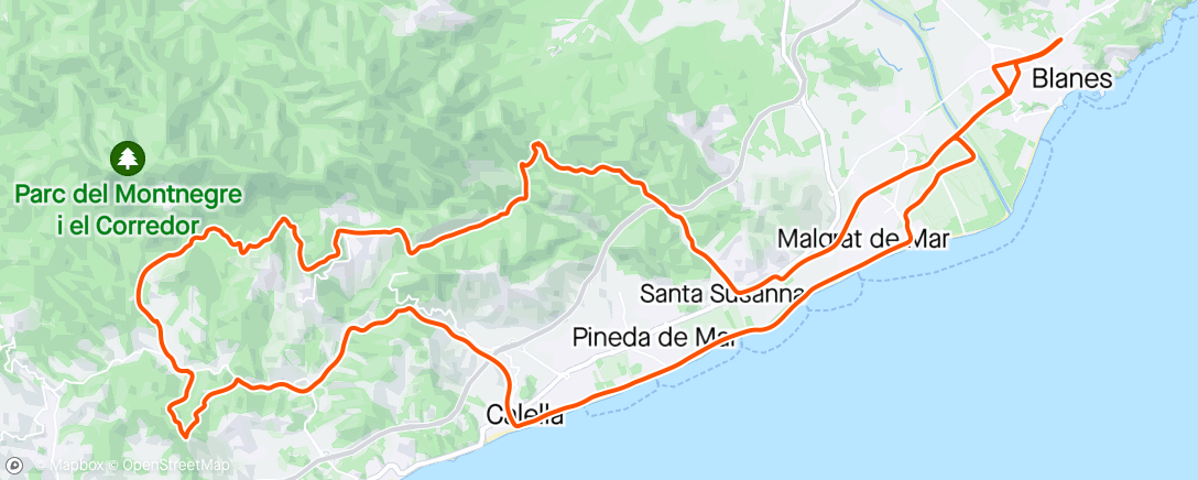 Map of the activity, Esquiroleando 🐿️🐿️ por la creu de canet