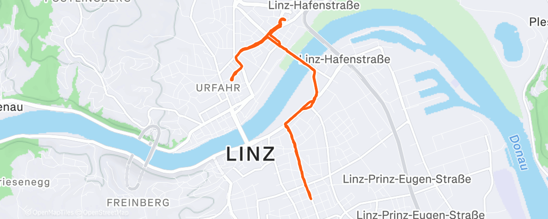 Map of the activity, Lunch Walk